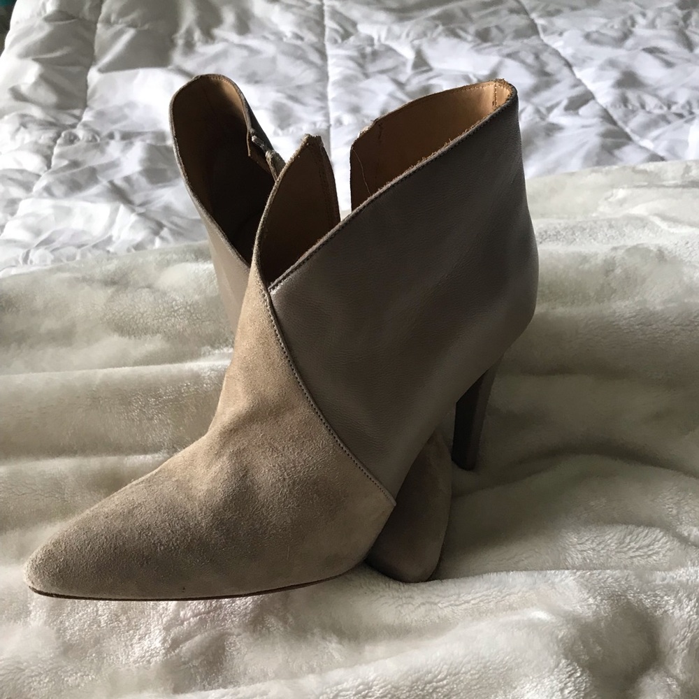 Massimo Matteo Leather Suede Bootie
